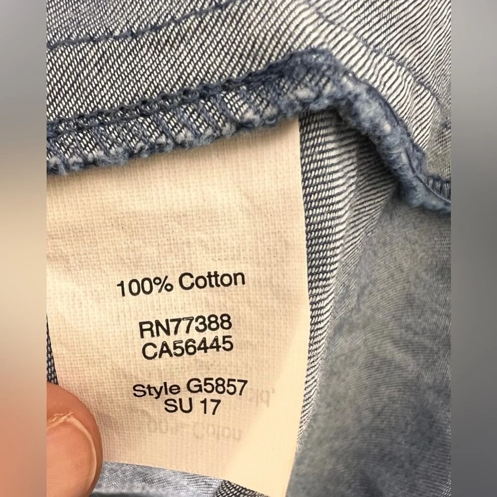 J.crew Chambray Off Shoulder Top Blue Blouse Size Large  Denim Size Large - Picture 4 of 5